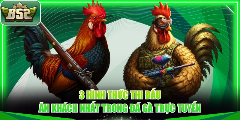 3 hình thức thi đấu ăn khách nhất trong đá gà trực tuyến