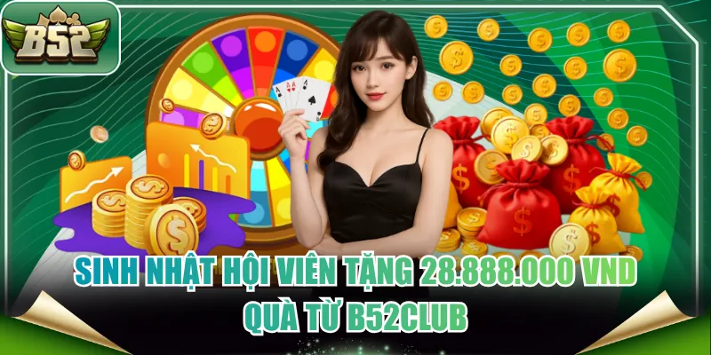 sinh nhật hội viên tặng 28.888.000 VND